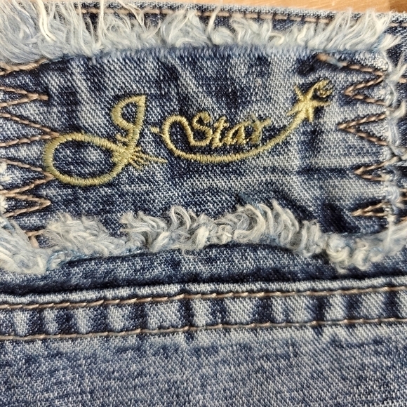 J-STAR DISTRESSED BOOTCUT JEANS - Picture 8 of 8